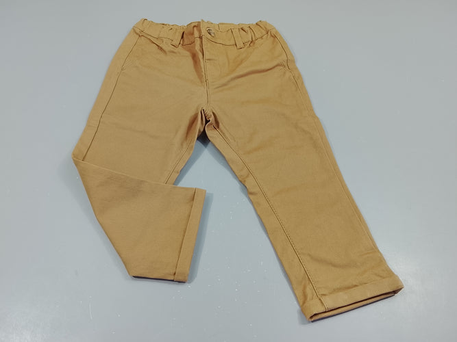 Pantalon à revers camel, moins cher chez Petit Kiwi