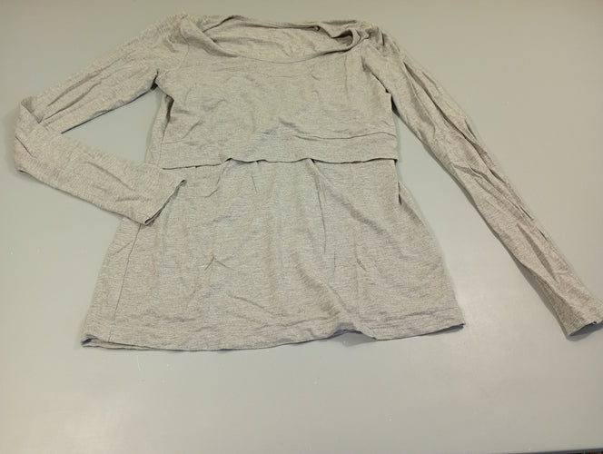 Tunique ml d'alllaitement  gris flammé.  Séraphine, moins cher chez Petit Kiwi