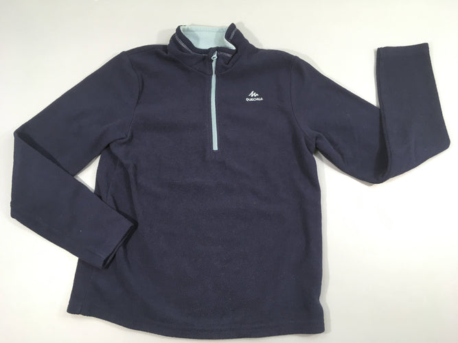 Polar zippé bleu foncé, moins cher chez Petit Kiwi