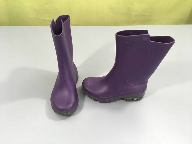 Bottes de pluie mauves, moins cher chez Petit Kiwi