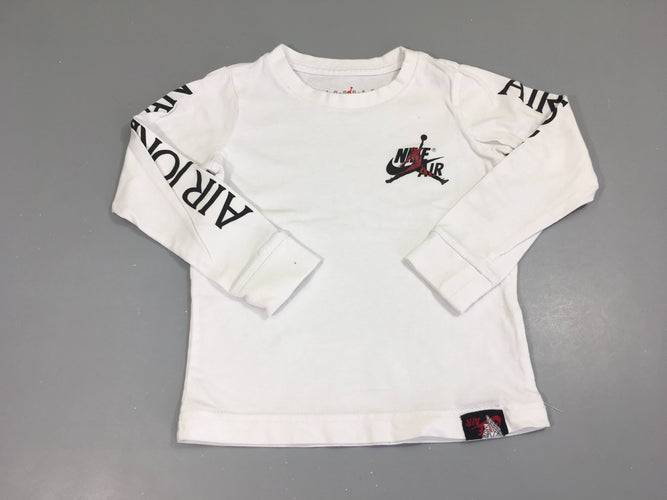 T-shirt m.l blanc Nike Air Jordan, moins cher chez Petit Kiwi