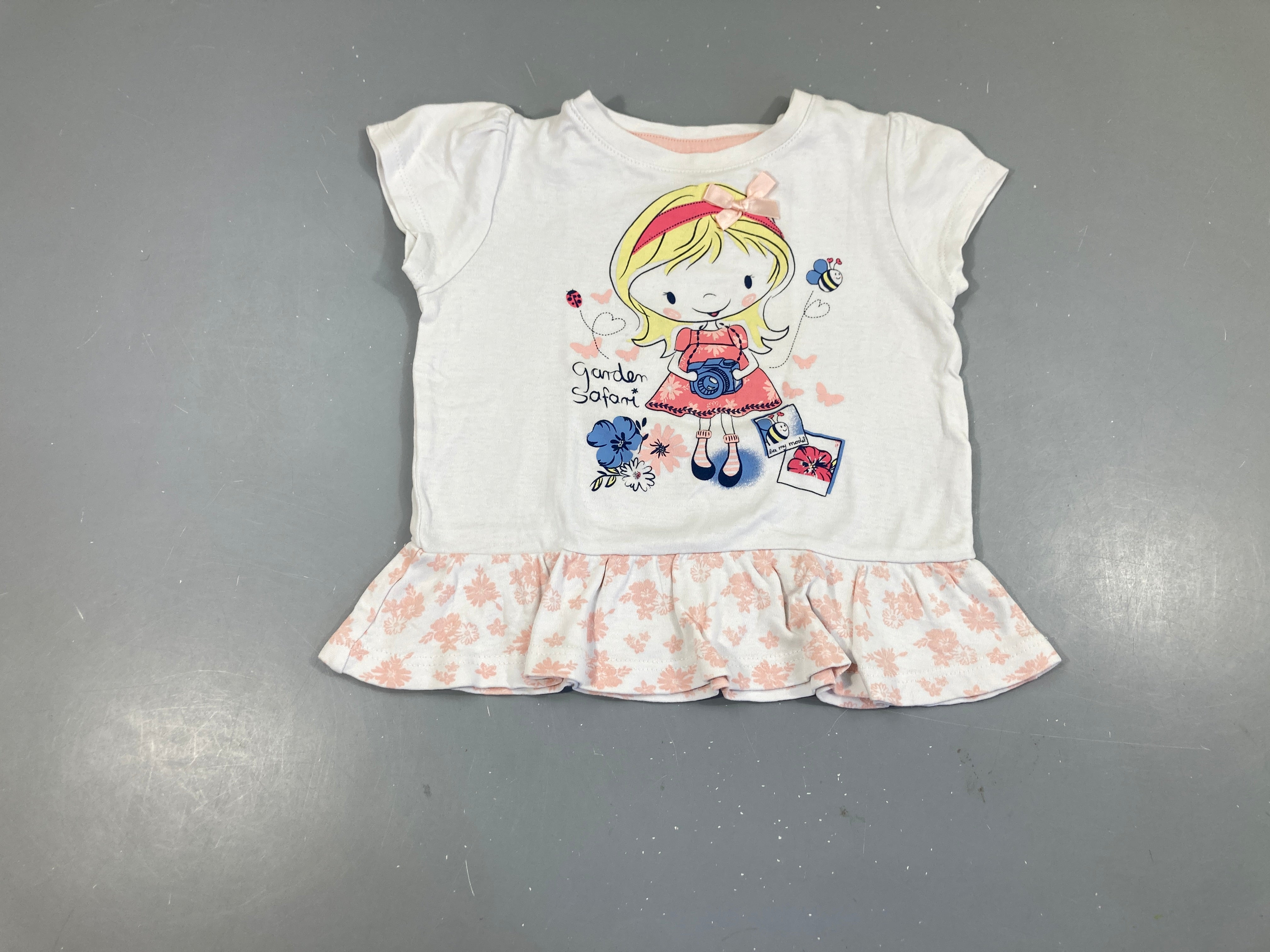 T-shirt m.c blanc Fille