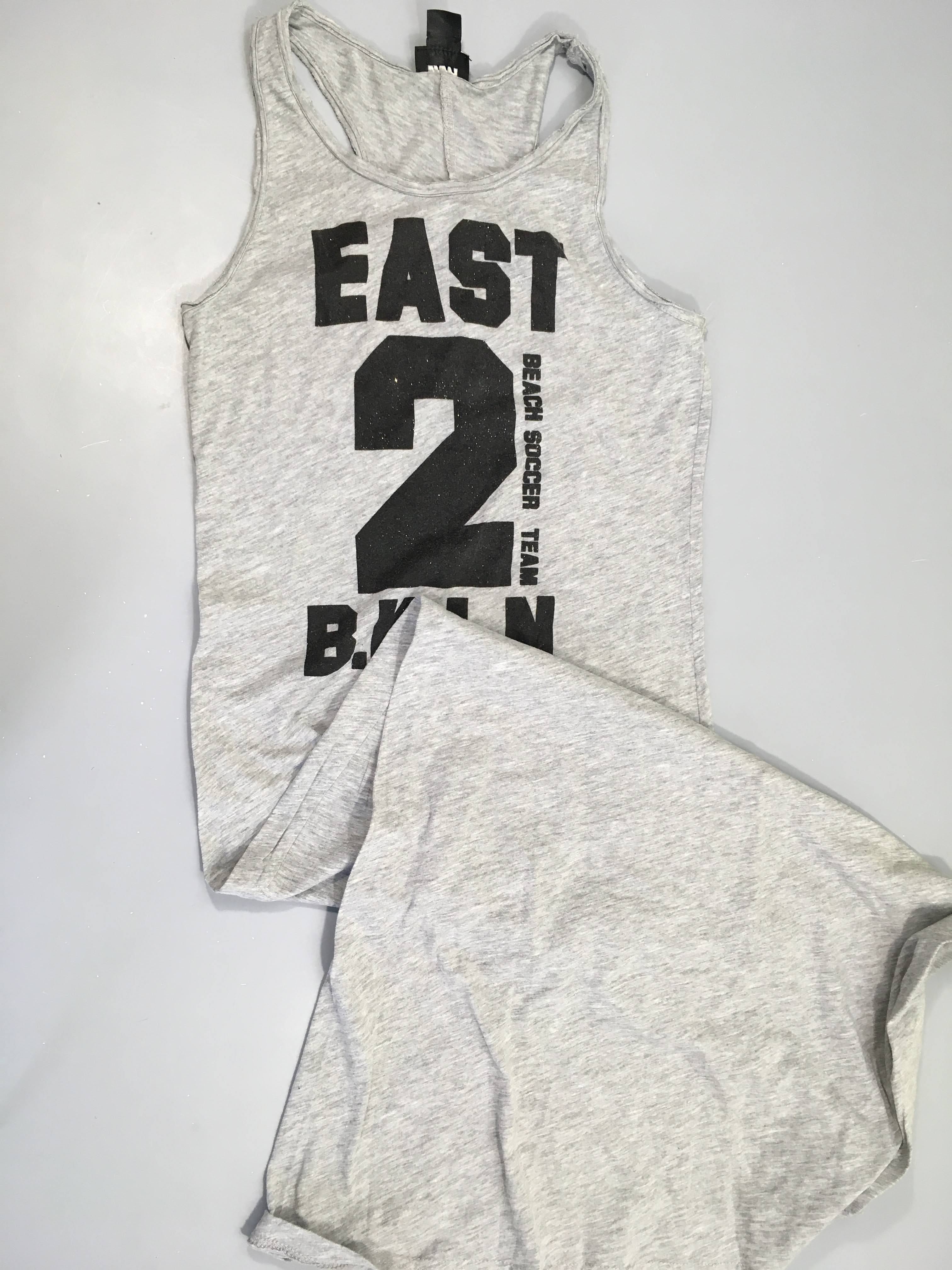 Robe s.m  longue gris clair jersey EAST 2 coton/polyester