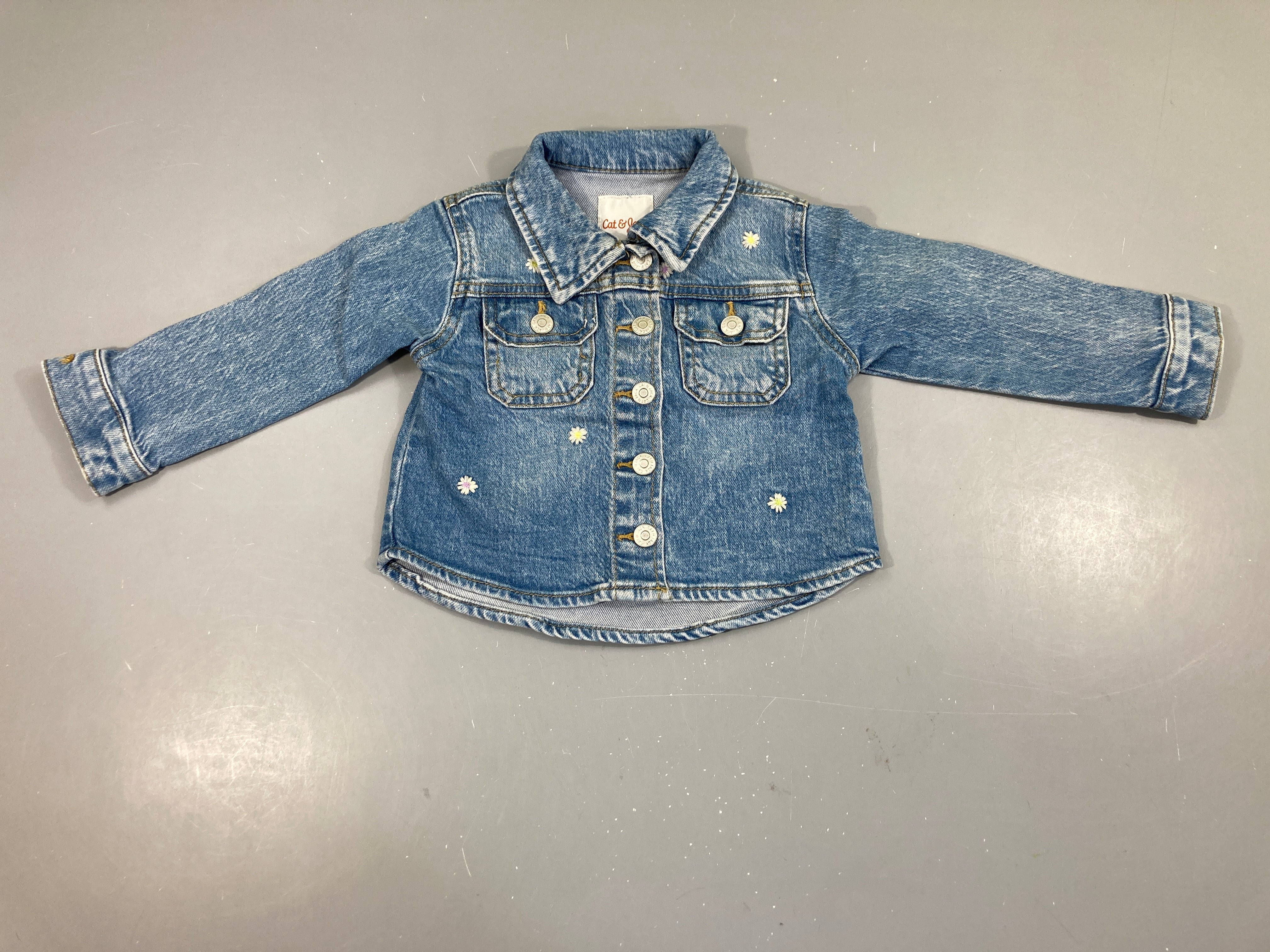 Veste en jean paquerettes Cat & Jack