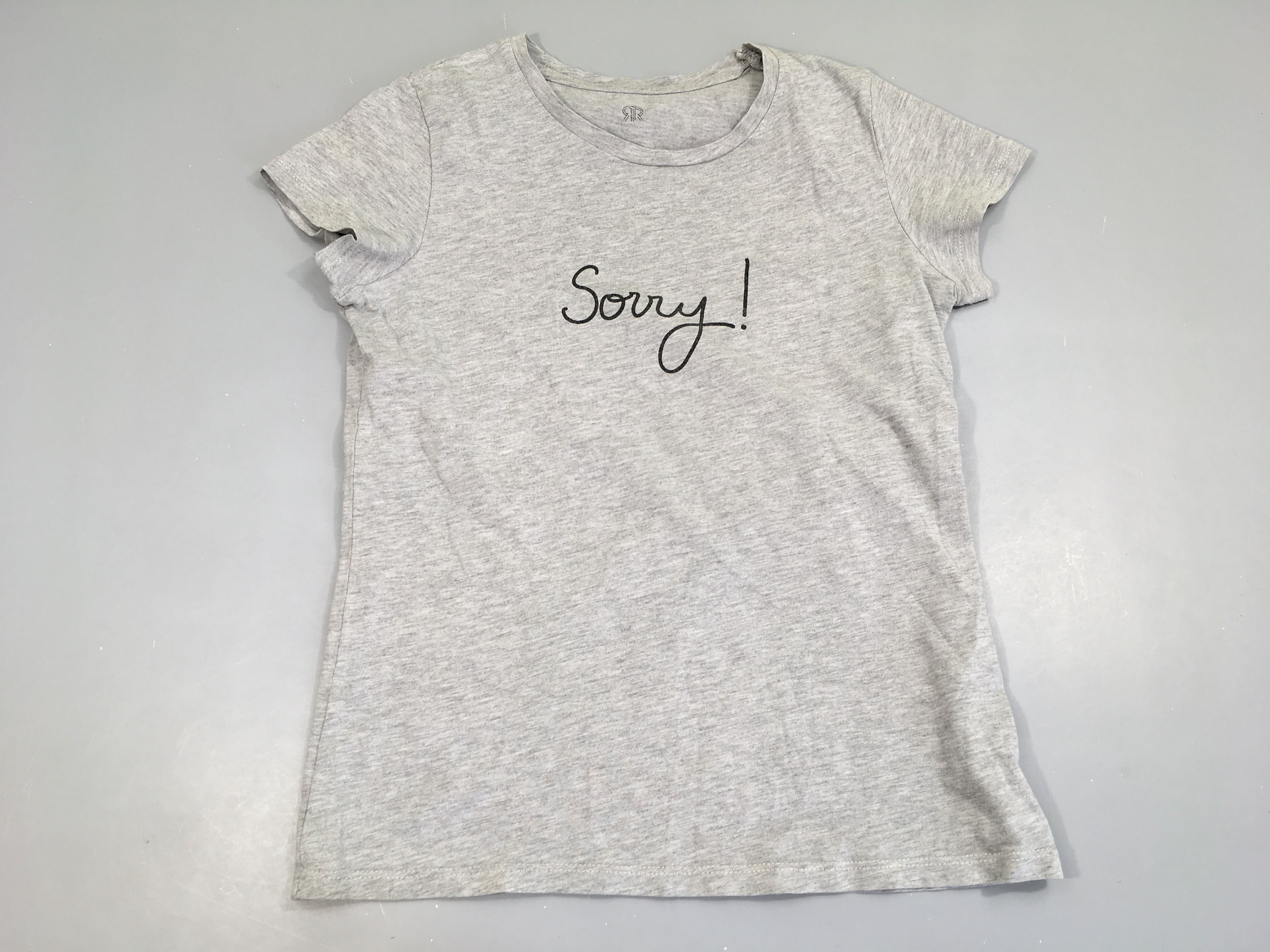 T-Shirt m.c gris clair 95% coton/viscose