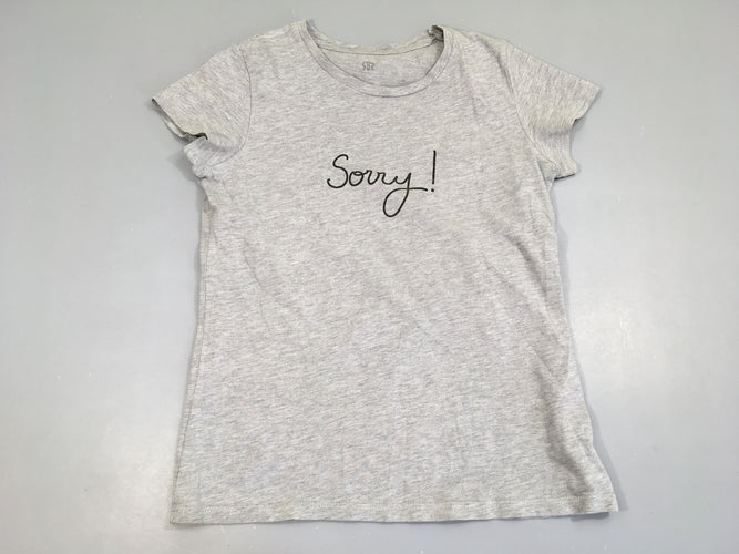 T-Shirt m.c gris clair 95% coton/viscose, moins cher chez Petit Kiwi
