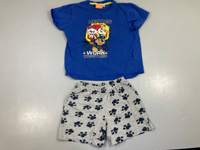 Pyjashort 2pcs jersey bleu-gris Pat patrouille, moins cher chez Petit Kiwi