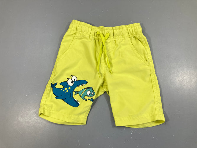 Maillot short jaune Requins, moins cher chez Petit Kiwi
