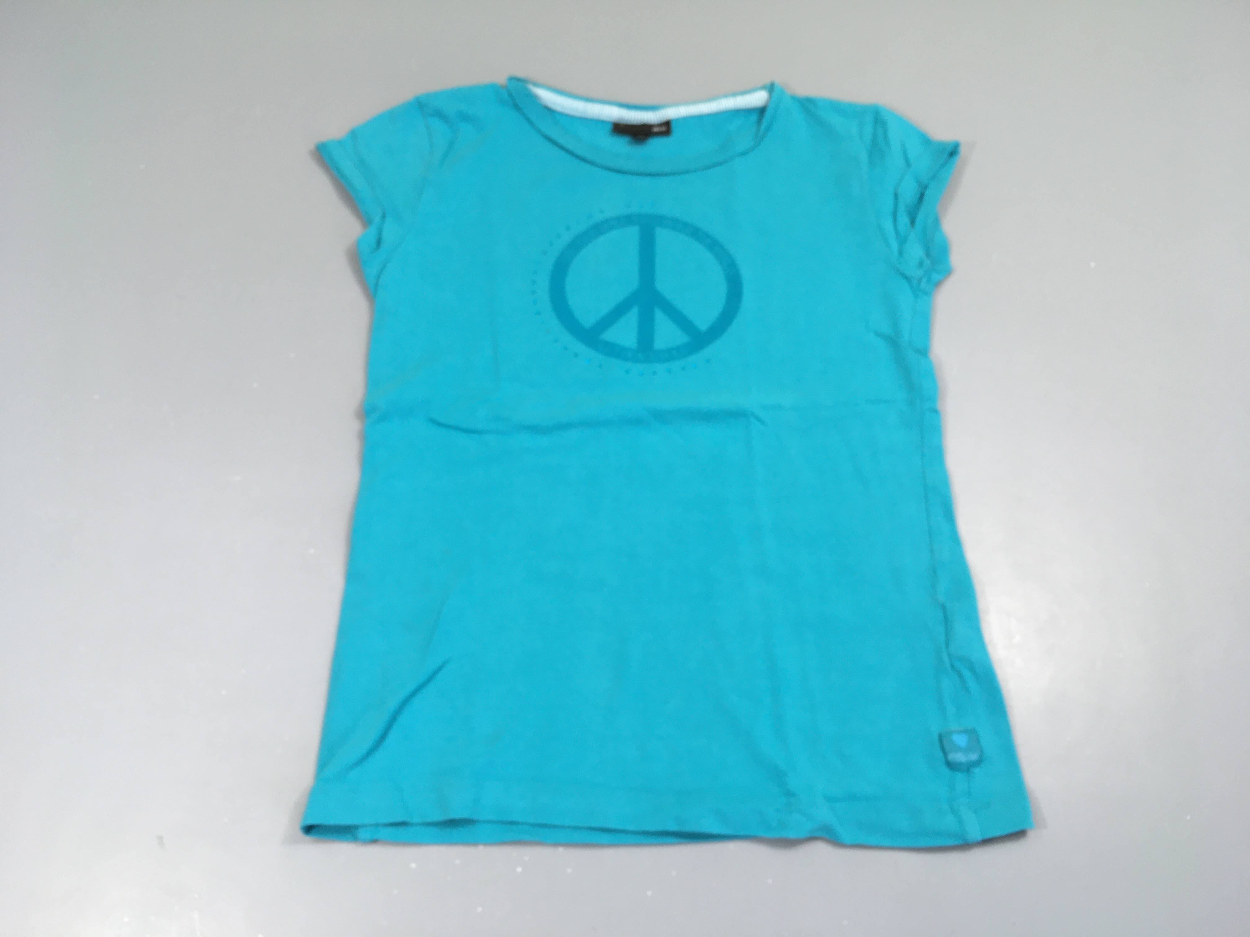 T-shirt m.c turquoise Peace starss