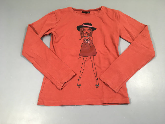 T-shirt m.l terracotta Dame chapeau, moins cher chez Petit Kiwi