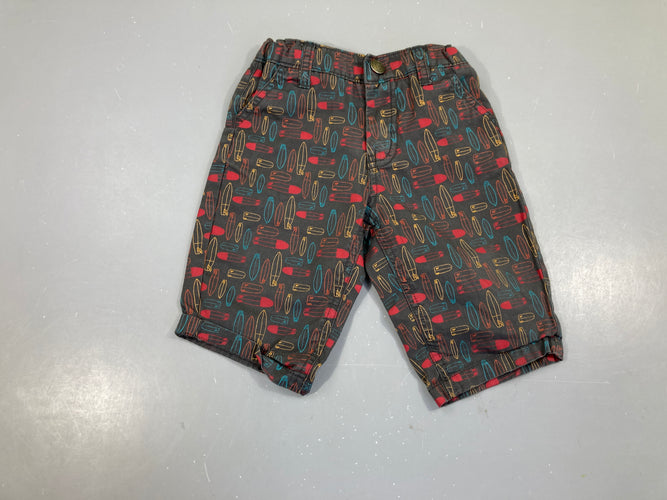 Bermuda gris Planches à voiles, moins cher chez Petit Kiwi