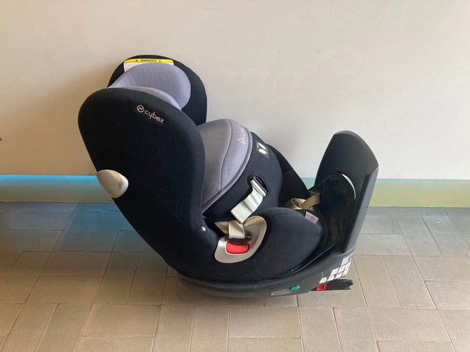 Siège auto  noir/gris Platinium Sirona, rotatif et inclinable, groupe 0+/1, 0-18kg Cybex, moins cher chez Petit Kiwi