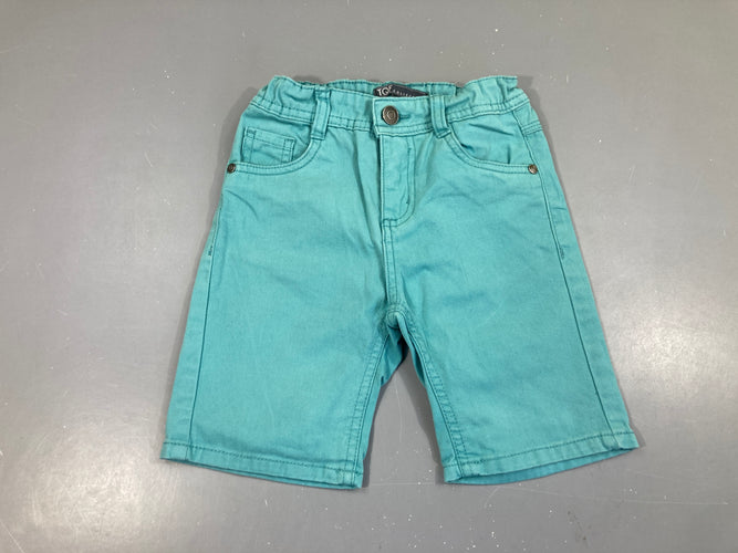 Bermuda turquoise, moins cher chez Petit Kiwi