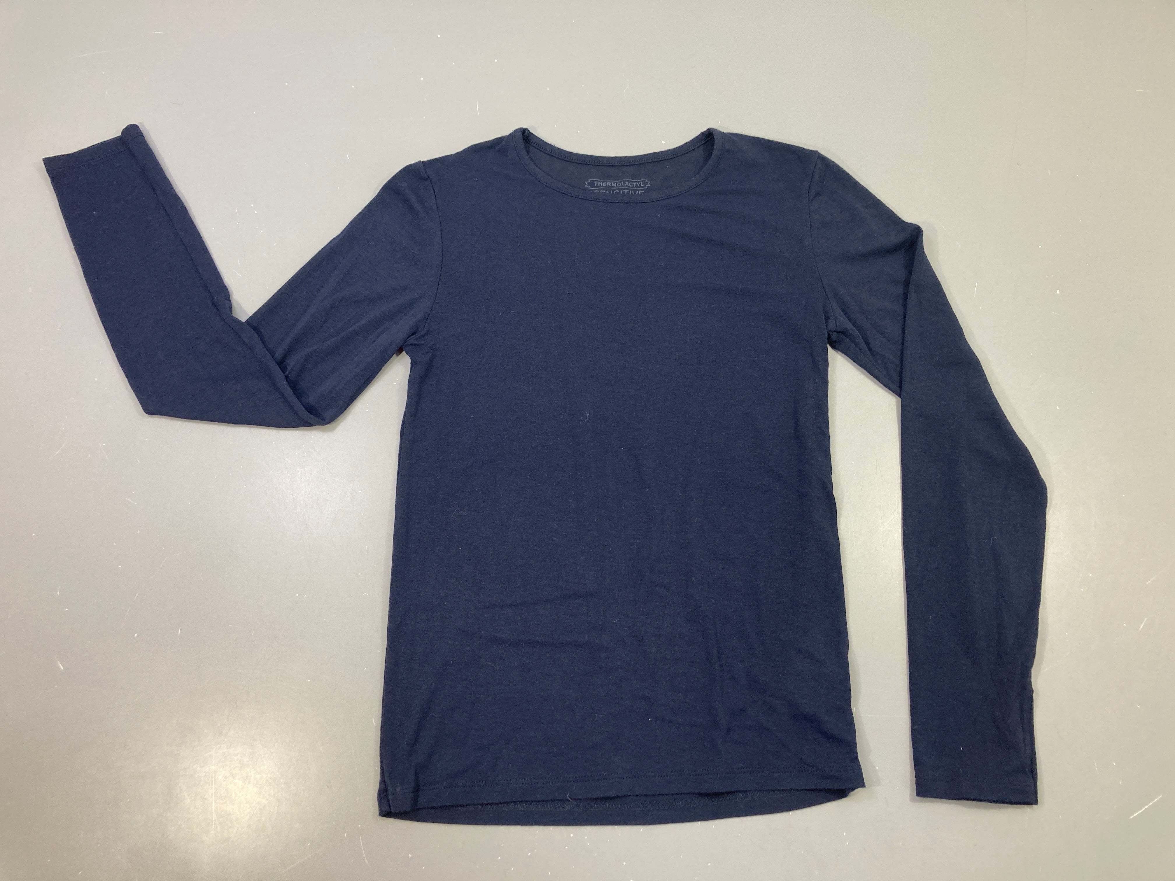 T-shirt m.l Thermolactyl bleu marine uni,