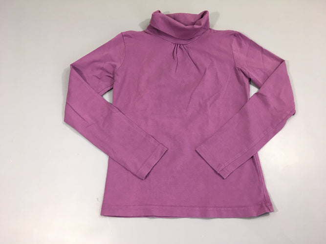 T-shirt m.l col roulé mauve, moins cher chez Petit Kiwi