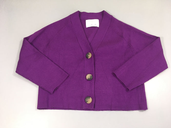 Gilet côtelé prune, moins cher chez Petit Kiwi