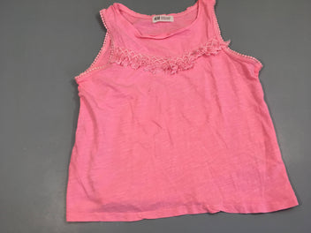 T-Shirt s.m rose avec broderies coton, petite tache sur le devant