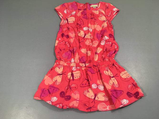 Robe m.c rose papillons, moins cher chez Petit Kiwi