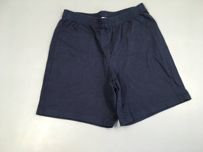 Short bleu marine taille élastique coton, moins cher chez Petit Kiwi