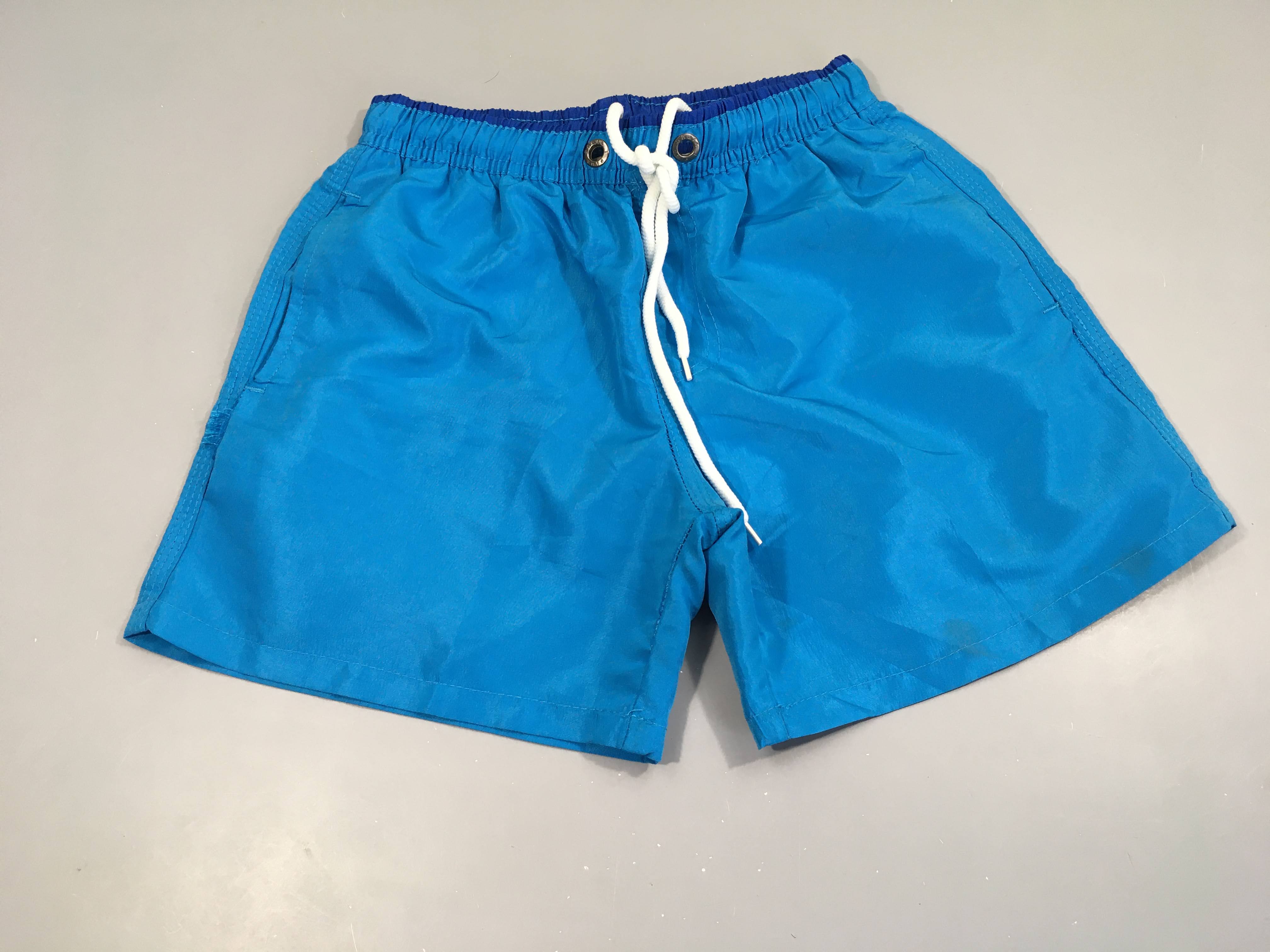 Maillot short turquoise et taille bleu