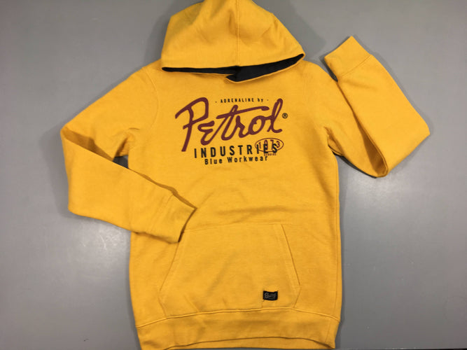 Sweat à capuche jaune, moins cher chez Petit Kiwi