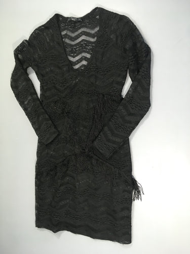 Robe m.l noire dentelle, moins cher chez Petit Kiwi