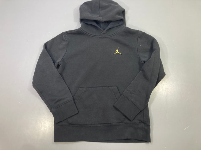 Sweat capuche noir logo doré, Jordan, moins cher chez Petit Kiwi
