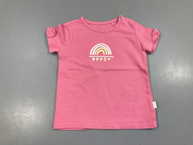 T-shirt m.c rose arc-en-ciel, moins cher chez Petit Kiwi