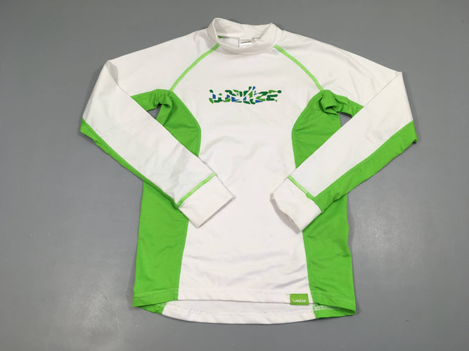T-shirt m.l thermique blanc/vert Wed'ze, moins cher chez Petit Kiwi