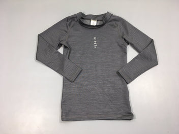 T-shirt m.l gris flammé de sport Kipsta