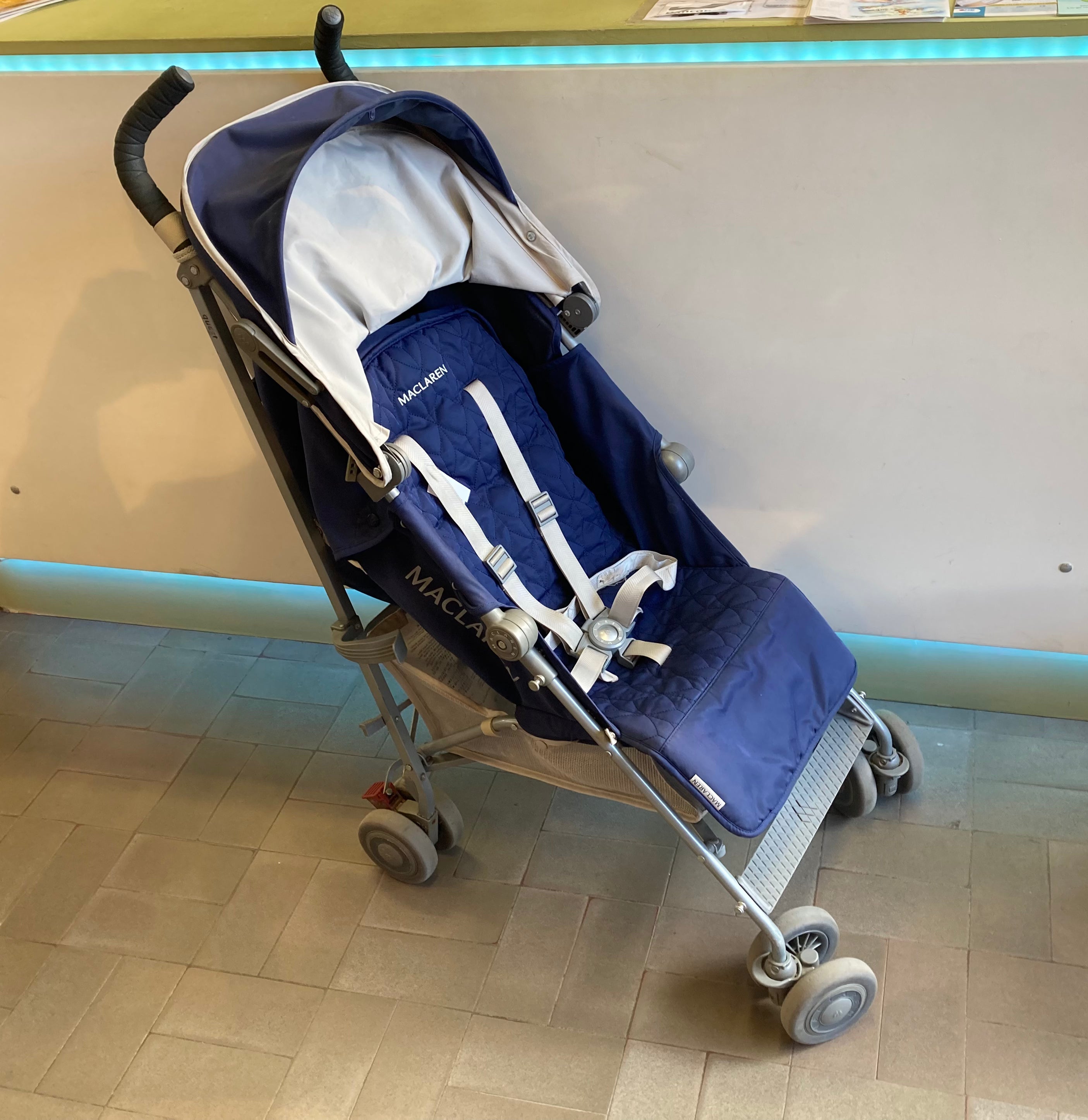 Poussette canne Quest - Medieval blue/Silver