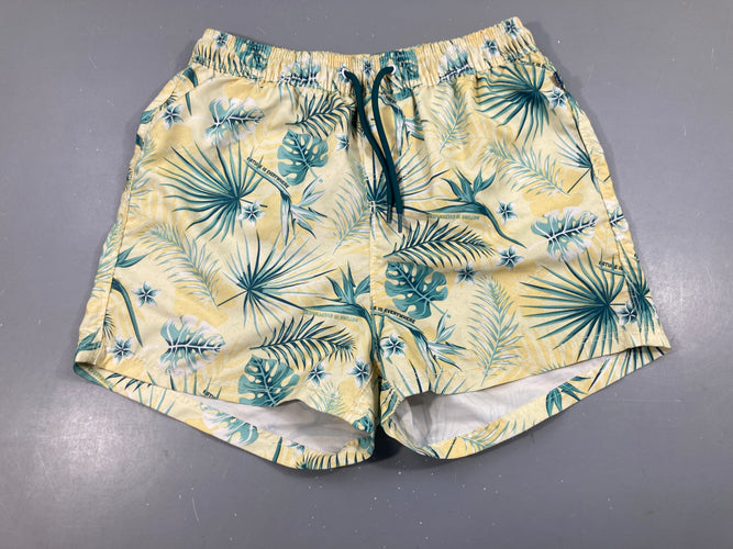 Maillot Short jaune feuillage, moins cher chez Petit Kiwi