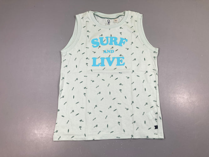 T-shirt s.m bleu clair Summer Palmiers, moins cher chez Petit Kiwi