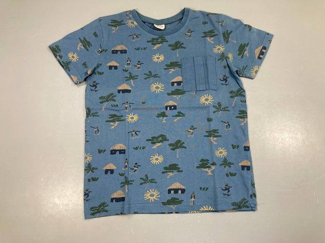 T-shirt m.c bleu poche aRoberes, moins cher chez Petit Kiwi