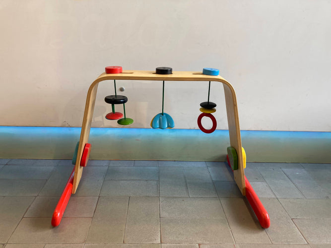 Leka Portique bébé, bouleau, multicolore, moins cher chez Petit Kiwi