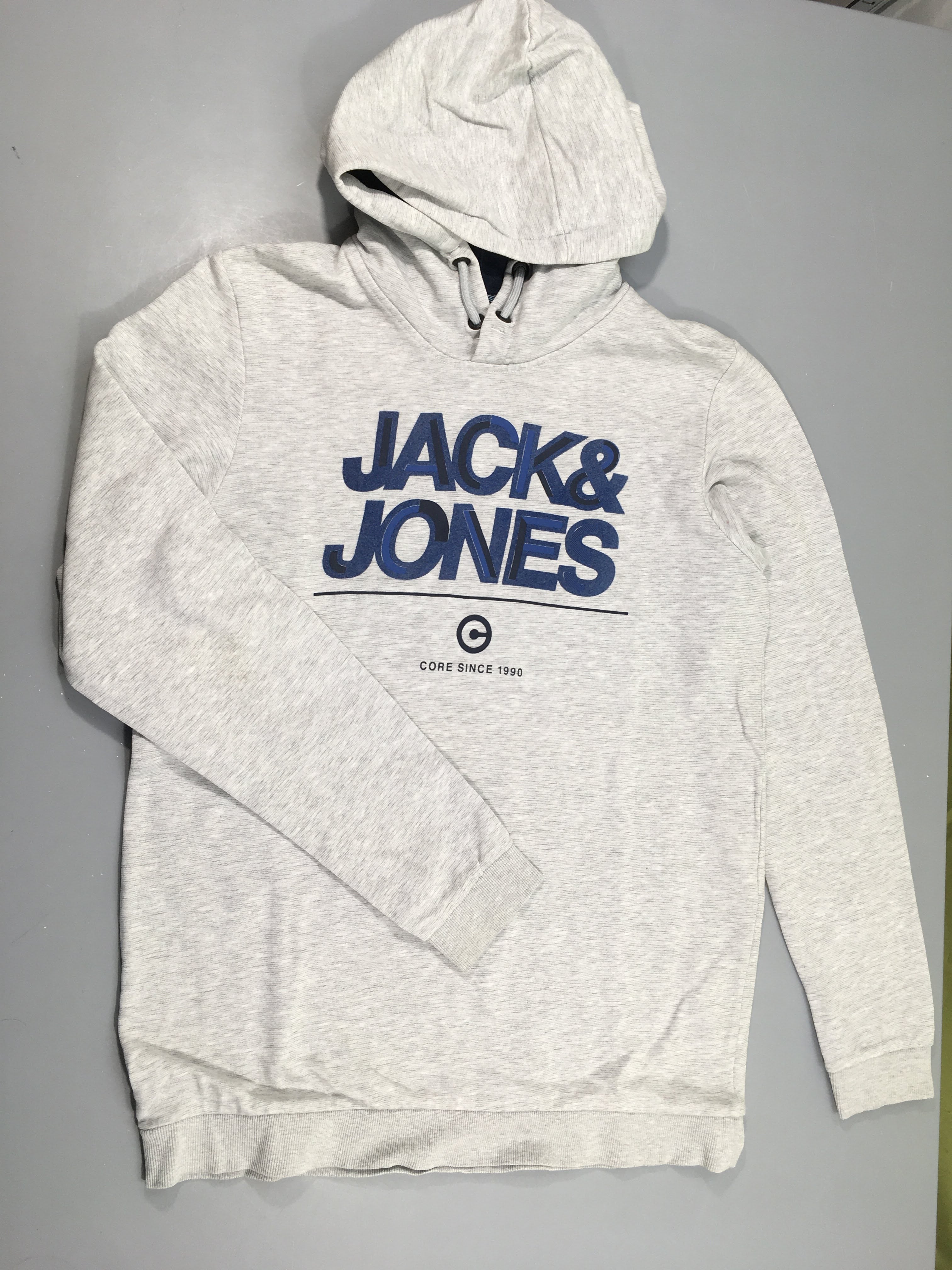 Sweat à capuche gris flammé Jack&Jones