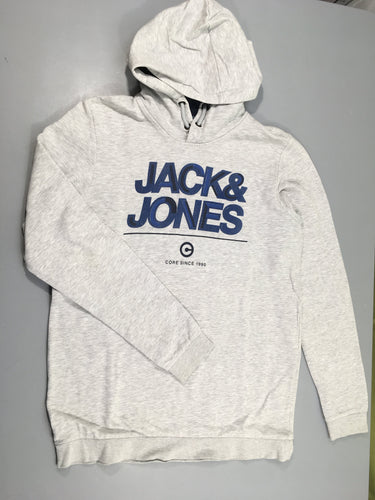 Sweat à capuche gris flammé Jack&Jones, moins cher chez Petit Kiwi