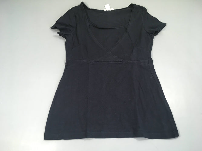 T-shirt m.c d'allaitement bleu foncé, moins cher chez Petit Kiwi