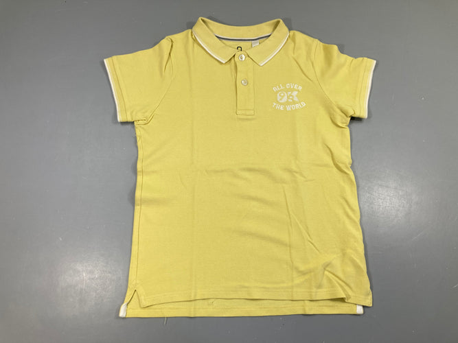 Polo m.c jaune All Over, moins cher chez Petit Kiwi