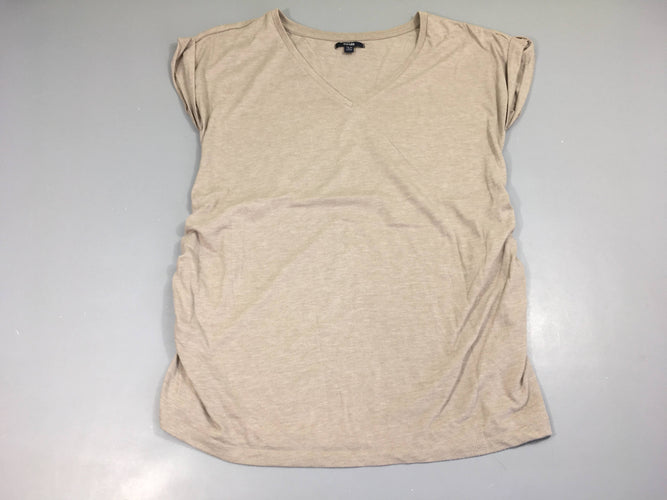 T-shirt m.c beige de grossesse Beige Bouloché, moins cher chez Petit Kiwi