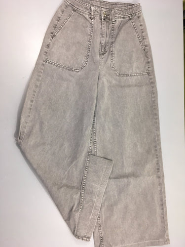 Pantalon gris Wide Leg 32, moins cher chez Petit Kiwi