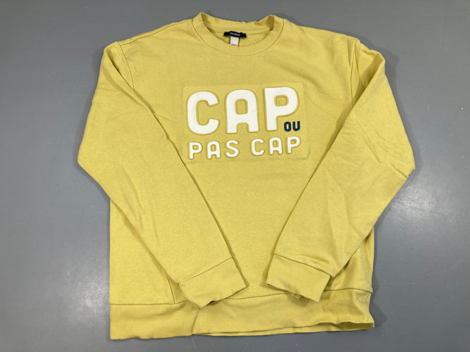 Sweat jaune CAP texturé, moins cher chez Petit Kiwi