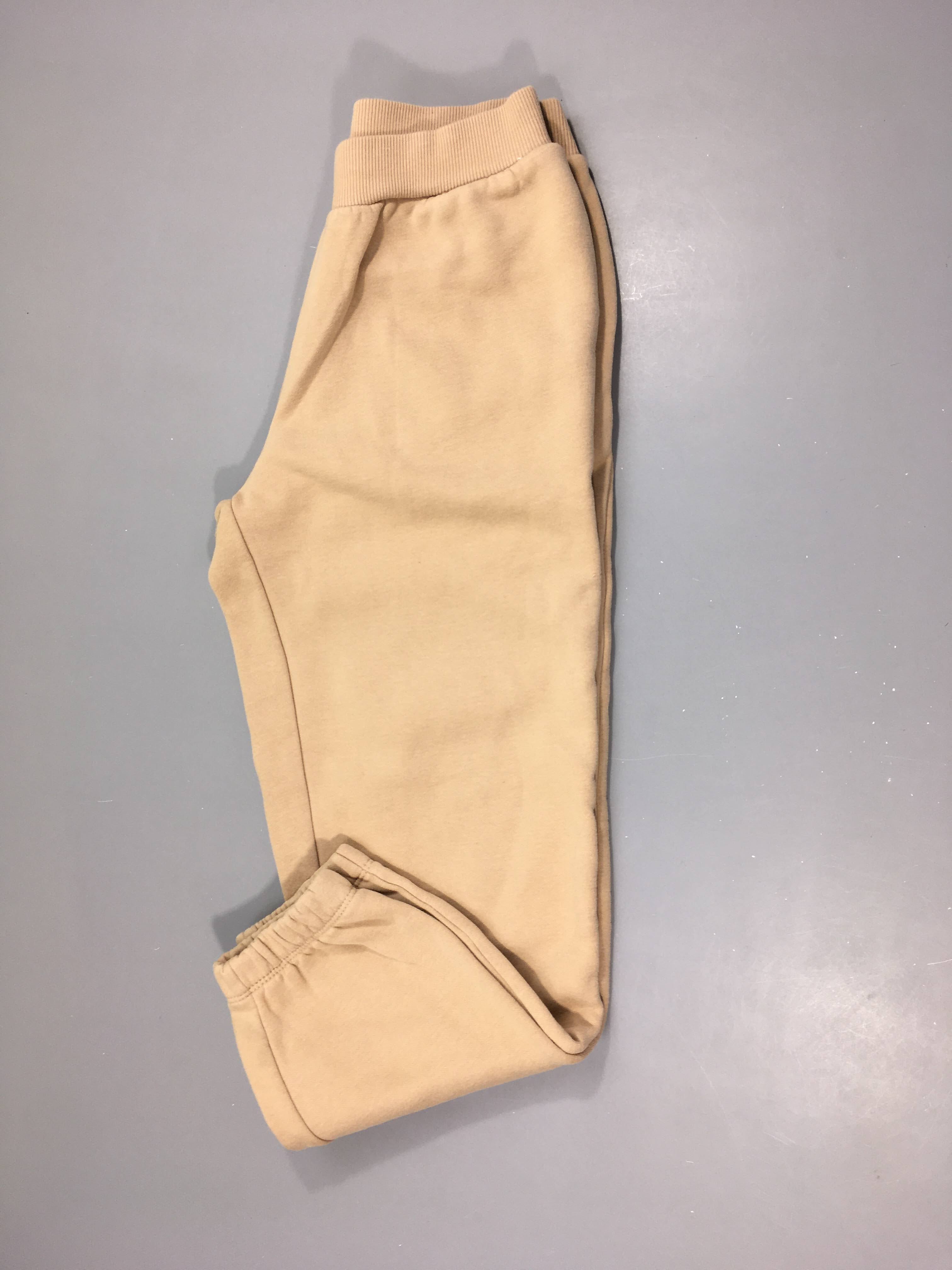 Pantalon de training molleton beige