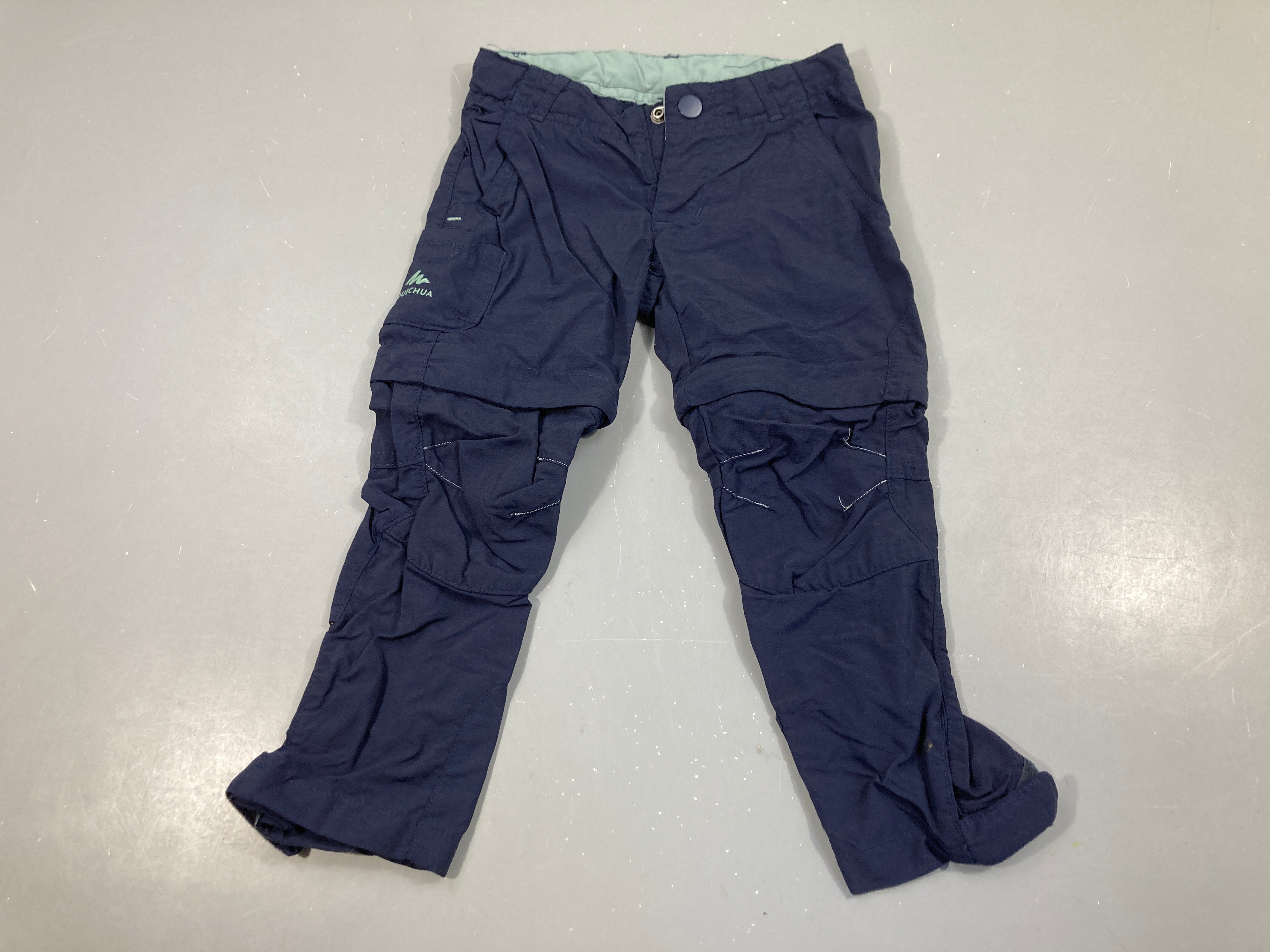Pantalon randonnée bleu foncé modulable en short