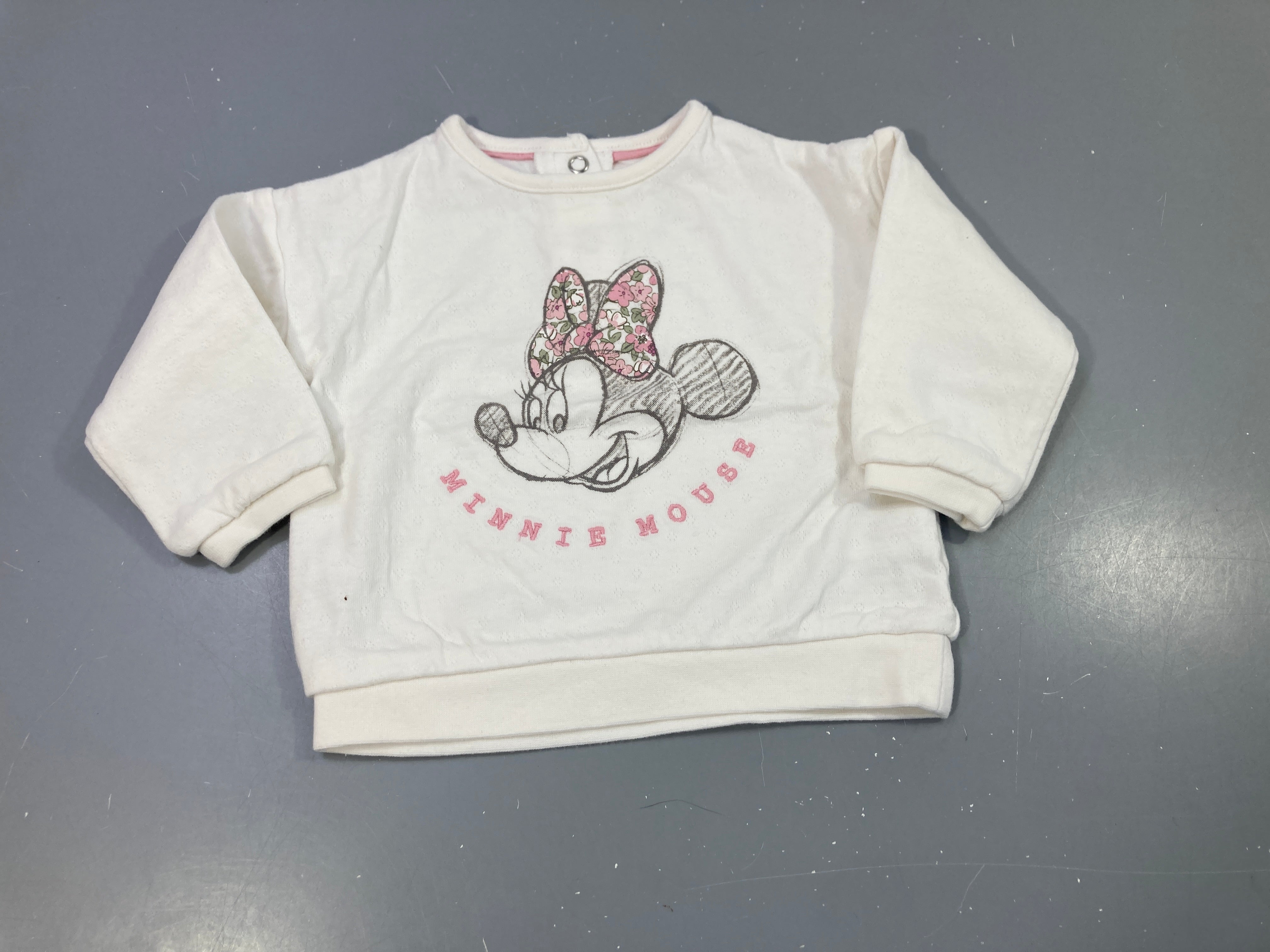 T-shirt m.l blanc texturé 