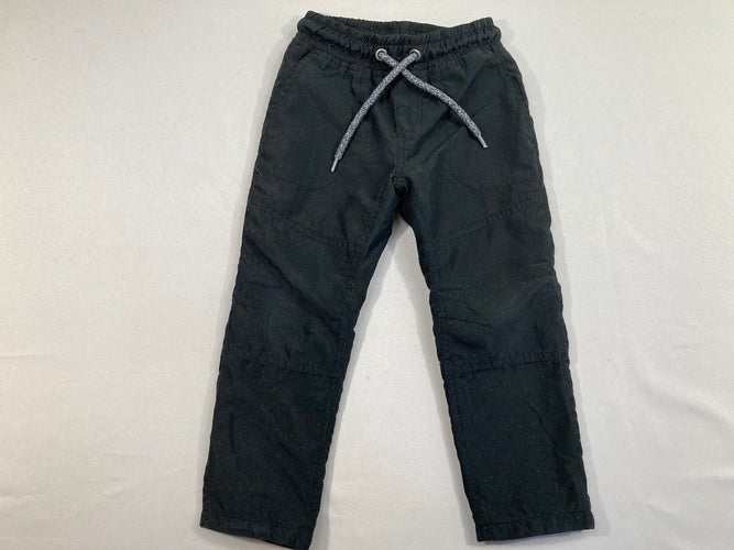 Pantalon souple noir doublé jersey, moins cher chez Petit Kiwi
