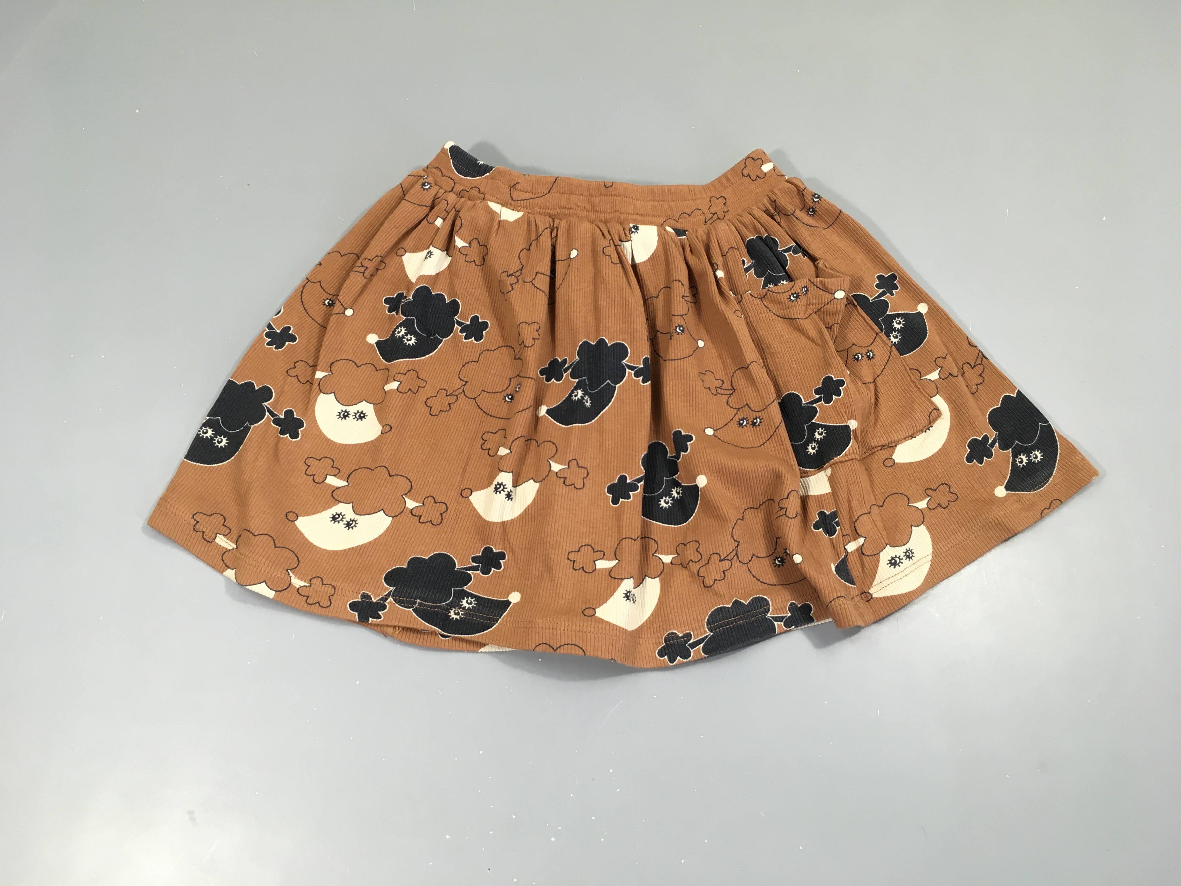 Jupe molleton beoge moutons