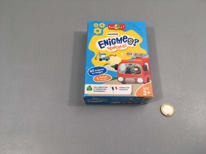 Complet premières énigmes véhicules, 3+, moins cher chez Petit Kiwi