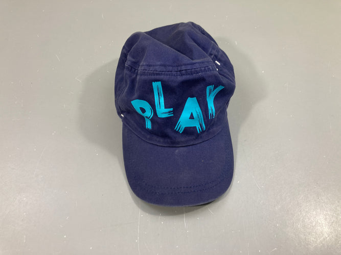 Casquette bleu foncé Play-Un peu délavée, moins cher chez Petit Kiwi