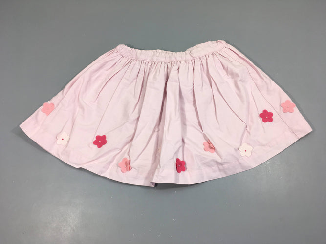 Jue coton rose fleurs tulle, moins cher chez Petit Kiwi